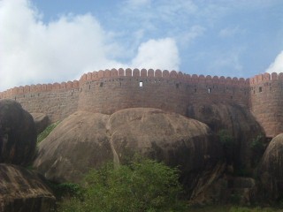 Mura del forte in Sud India